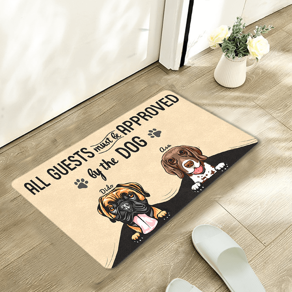 All Guest Be Approved Dog Custom Funny Dog Doormat