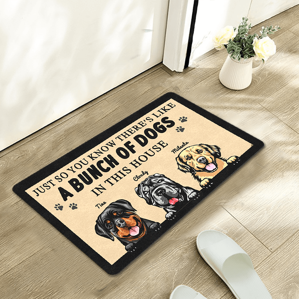 custom dog doormat