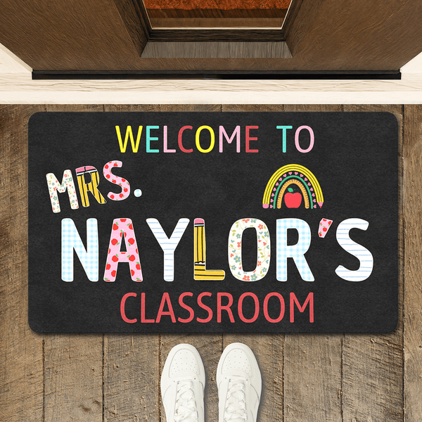 custom classroom doormat