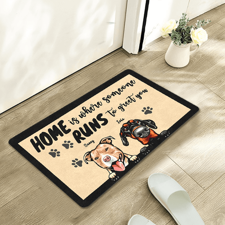 custom dog doormat