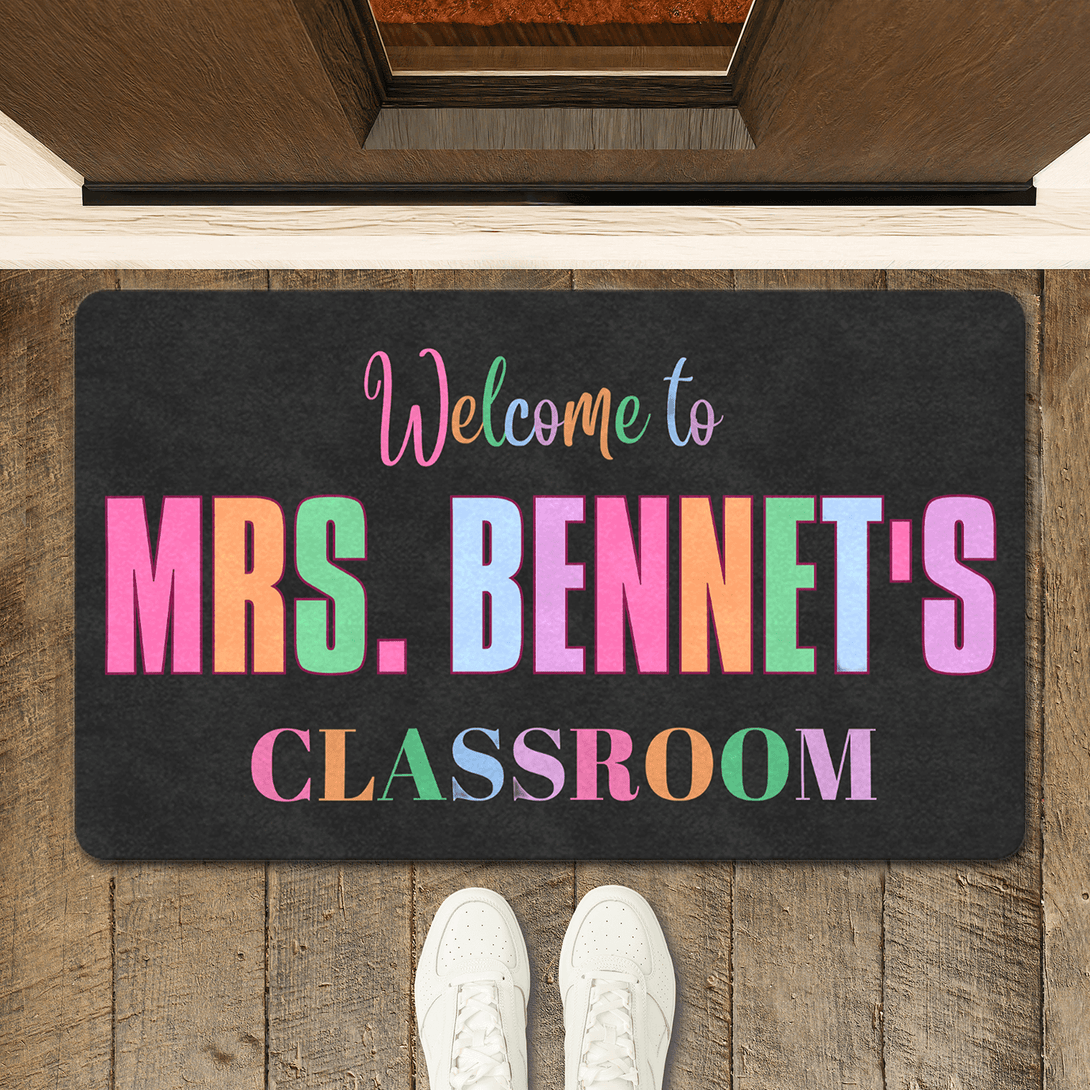 personalized classroom doormat