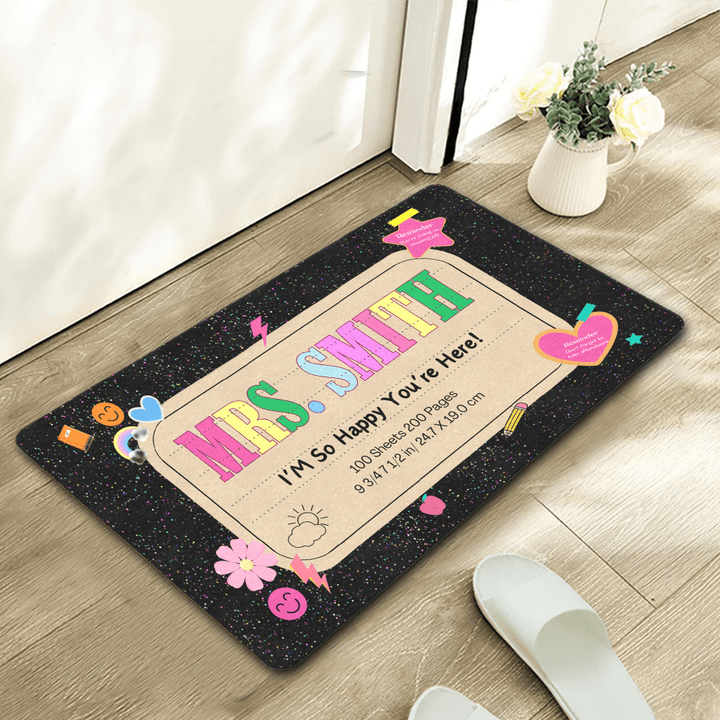 personalized classroom doormat