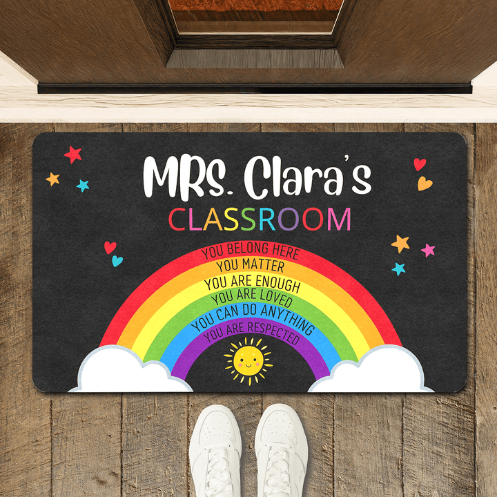 personalized classroom doormat