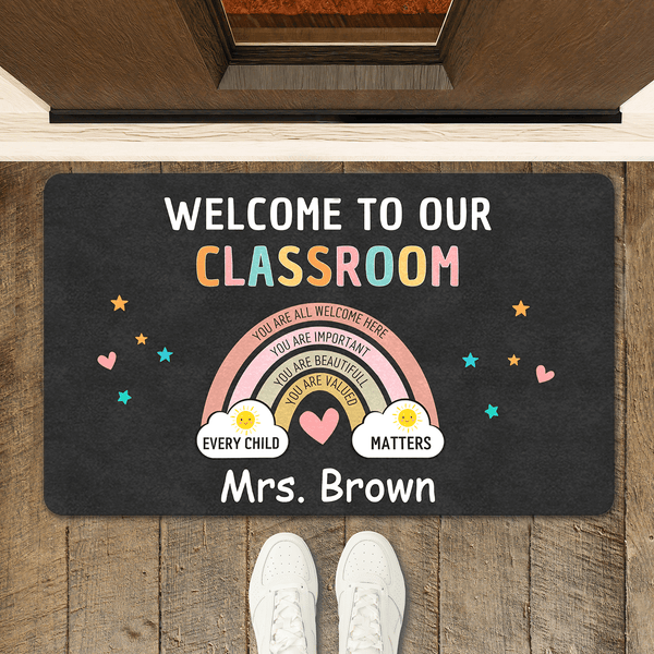 Custom Teacher Door mat