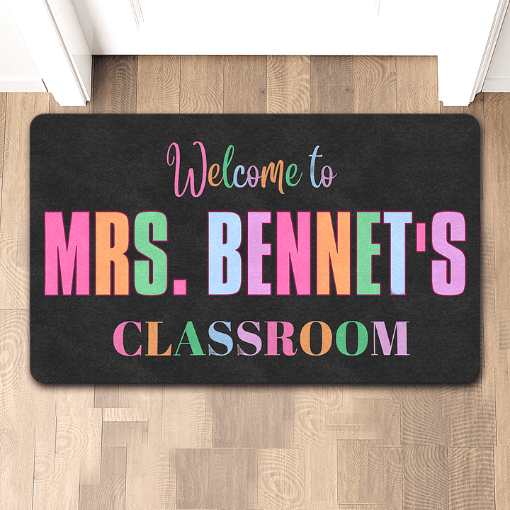 personalized classroom doormat