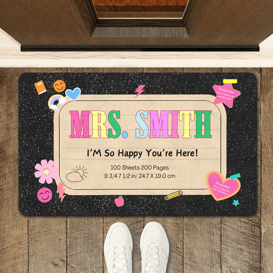 personalized classroom doormat