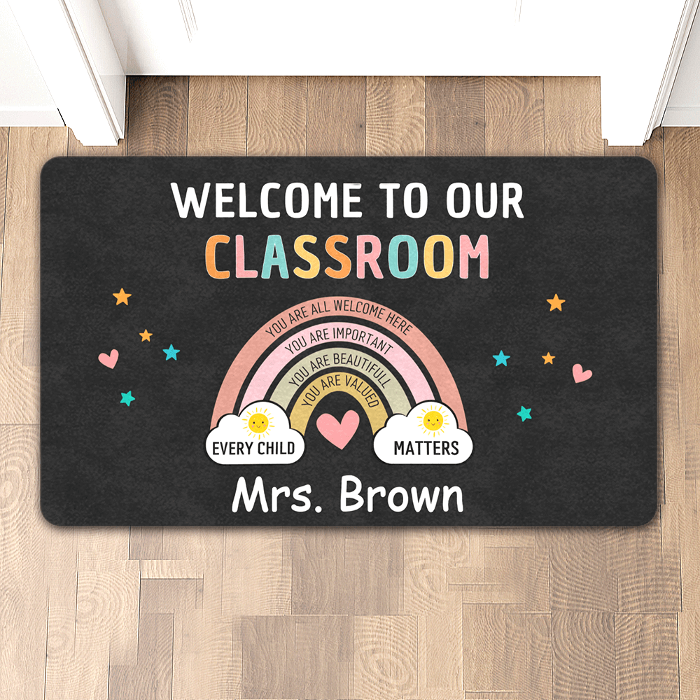 Custom Teacher Door mat