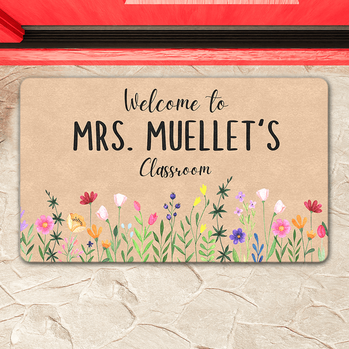 personalized classroom doormat