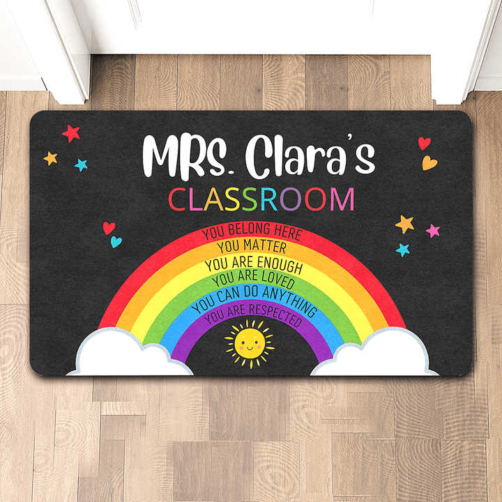 personalized classroom doormat