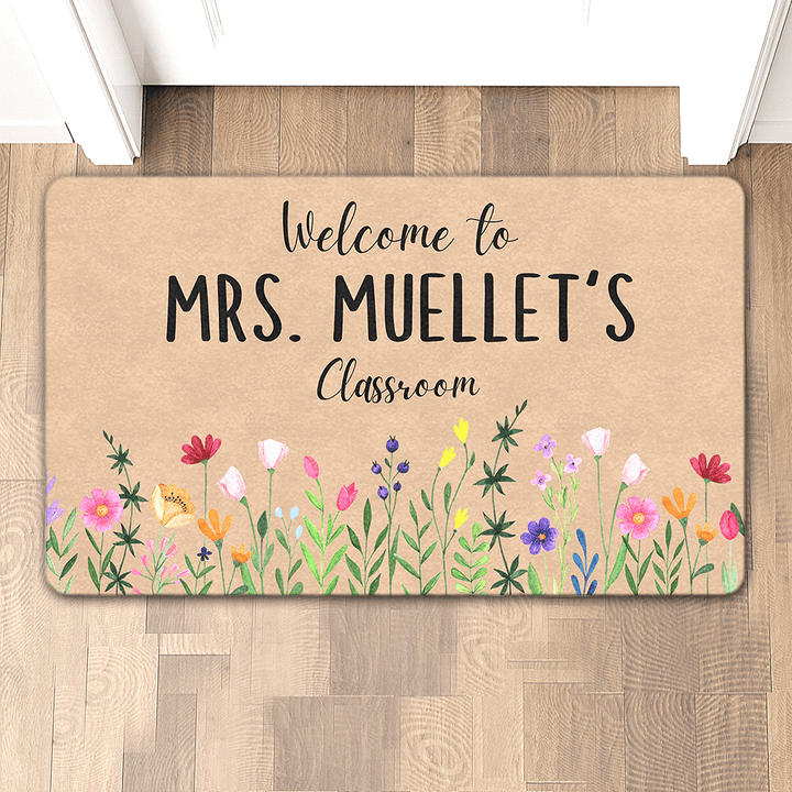 personalized classroom doormat