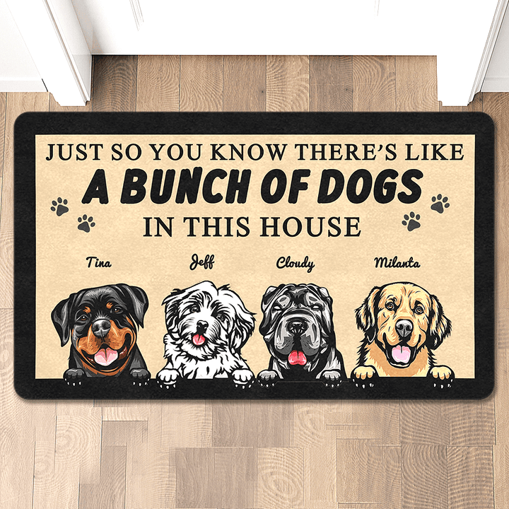 custom dog doormat