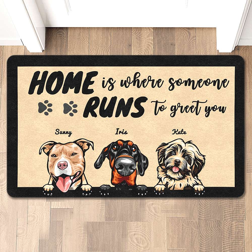 custom dog doormat