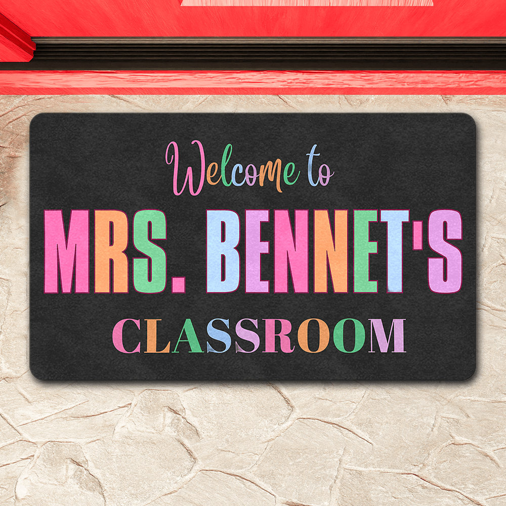 personalized classroom doormat