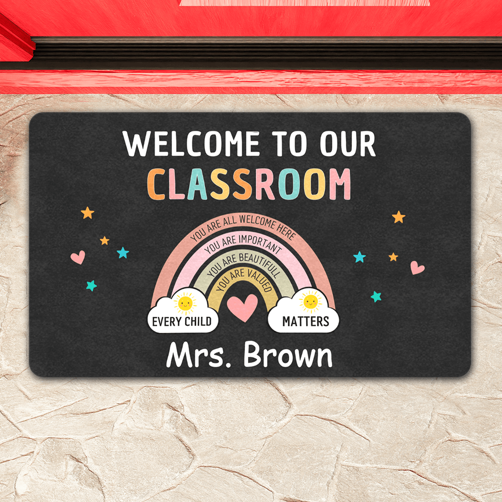 Custom Teacher Door mat