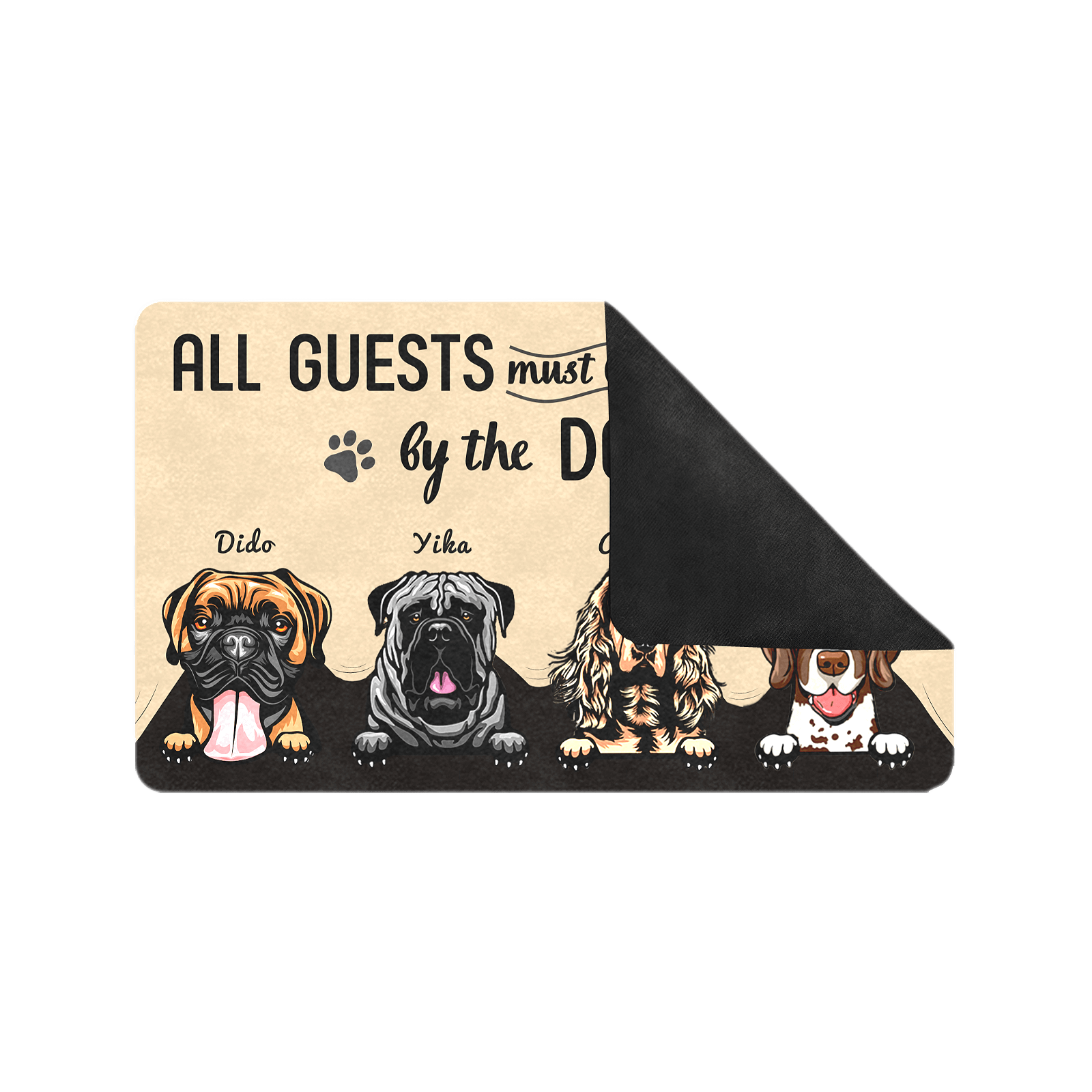 All Guest Be Approved Dog Custom Funny Dog Doormat