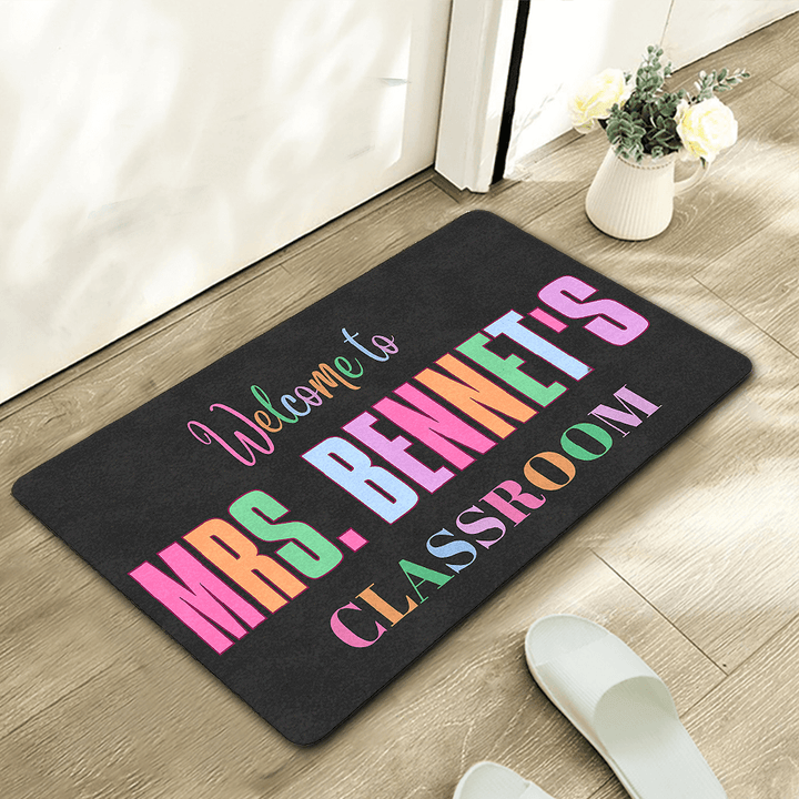 personalized classroom doormat