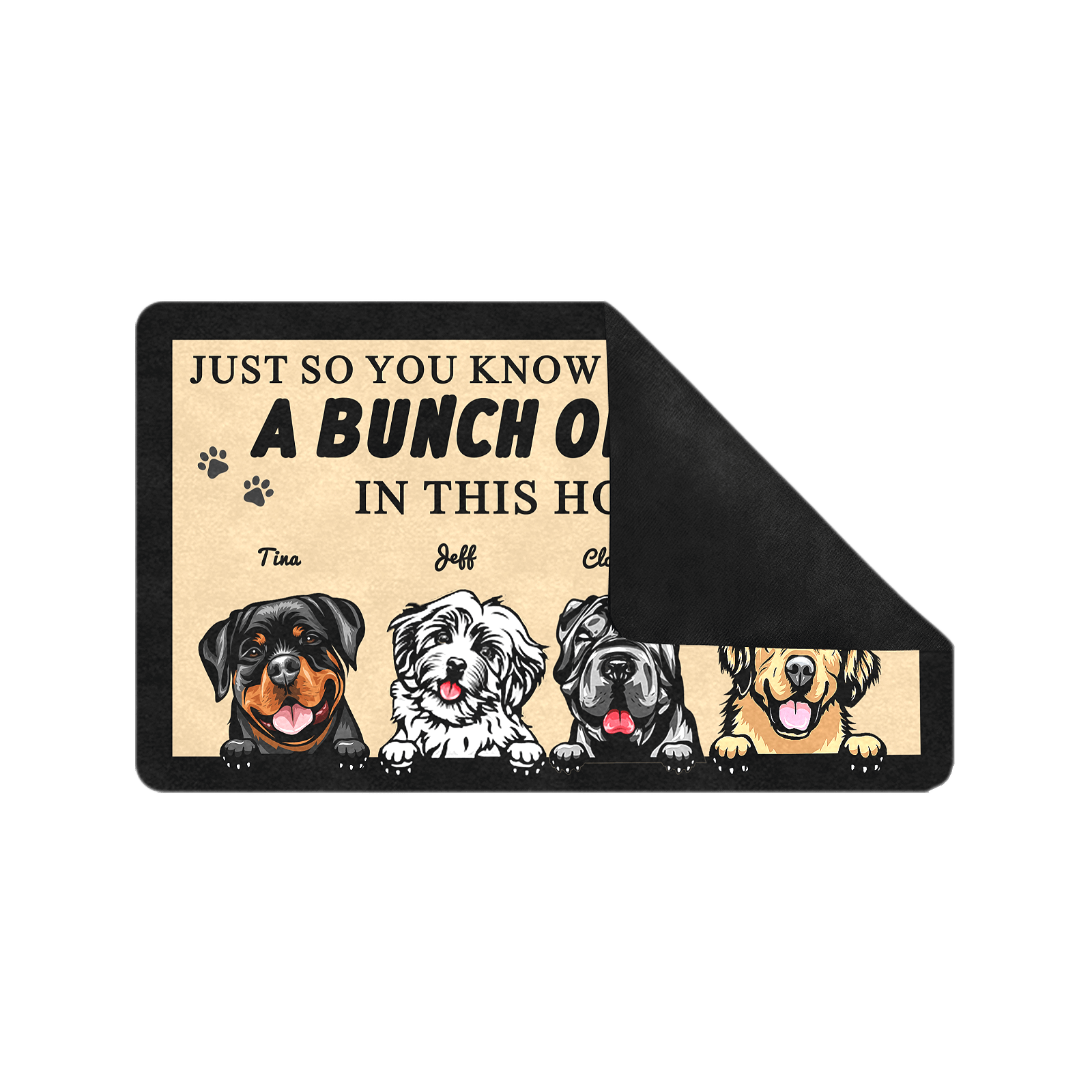 custom dog doormat