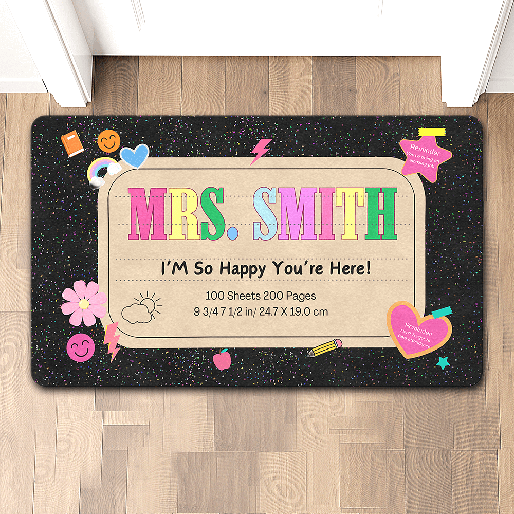 personalized classroom doormat