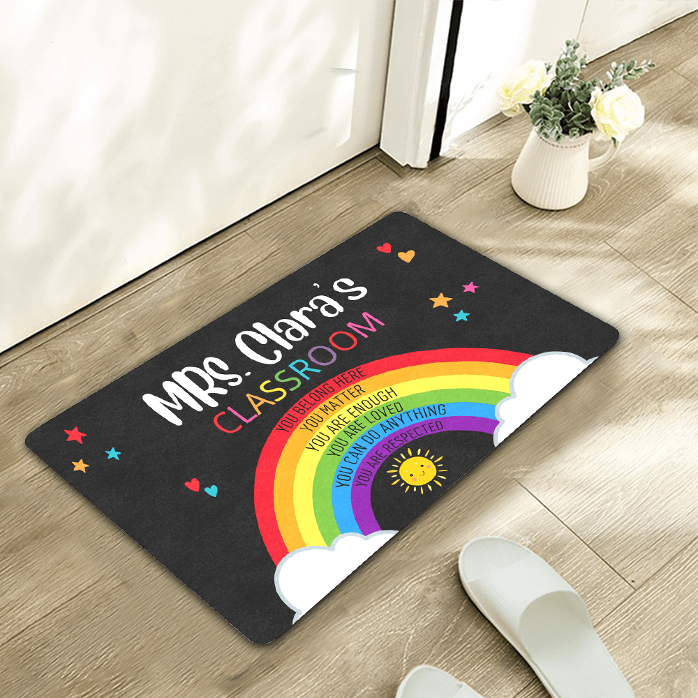 personalized classroom doormat