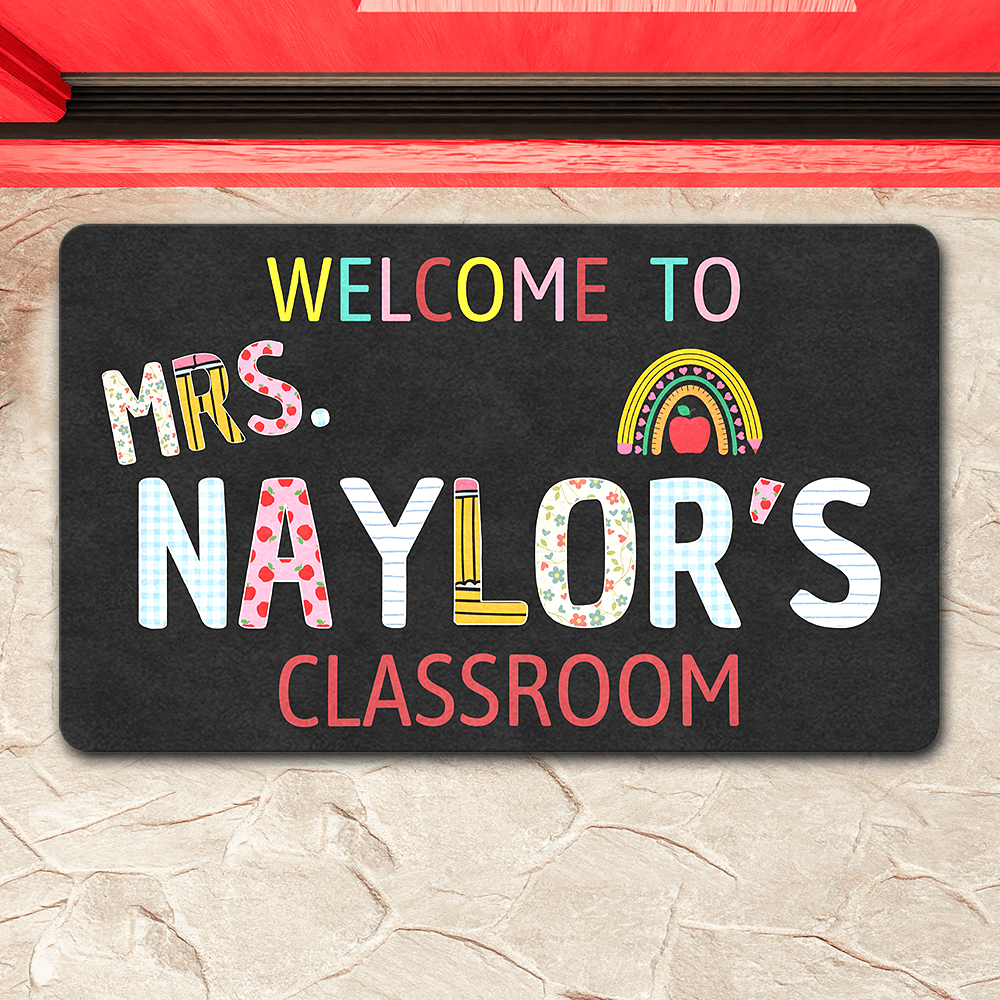 custom classroom doormat