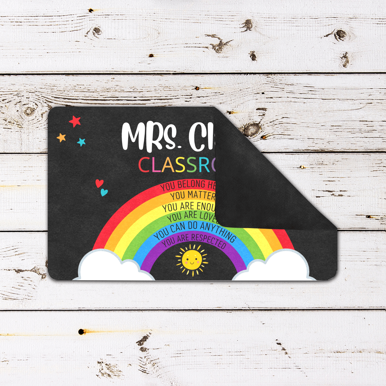 personalized classroom doormat