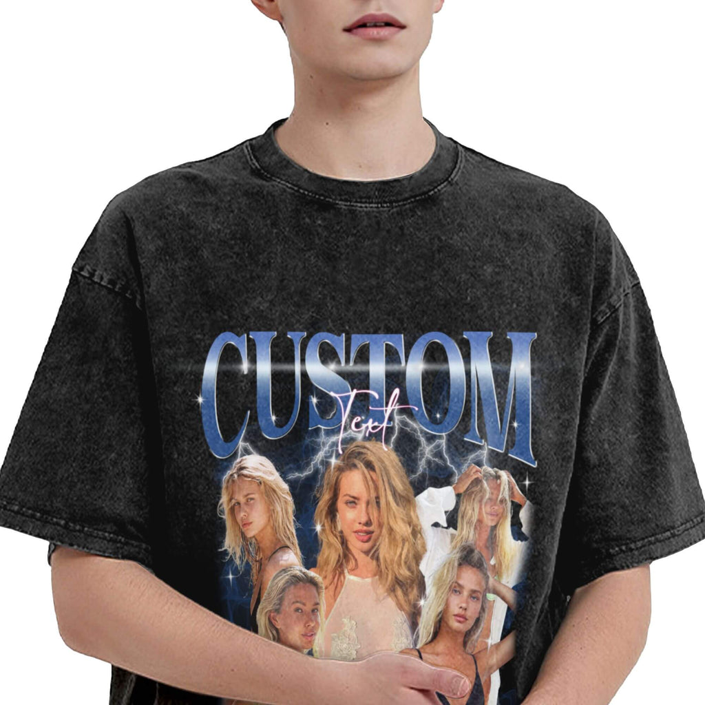 Personalised family name t shirts Retro Custom Bootleg Rap Tee
