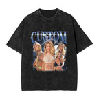 Personalised family name t shirts Retro Custom Bootleg Rap Tee
