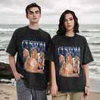 Personalised family name t shirts Retro Custom Bootleg Rap Tee