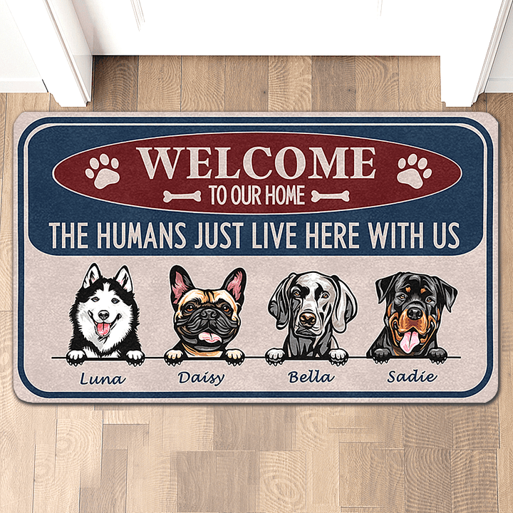 custom dog doormat