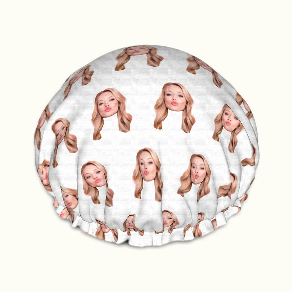Personalized Shower Cap with Your Face – Fun Custom Gift for Christmas, Birthdays, and Special Occasions