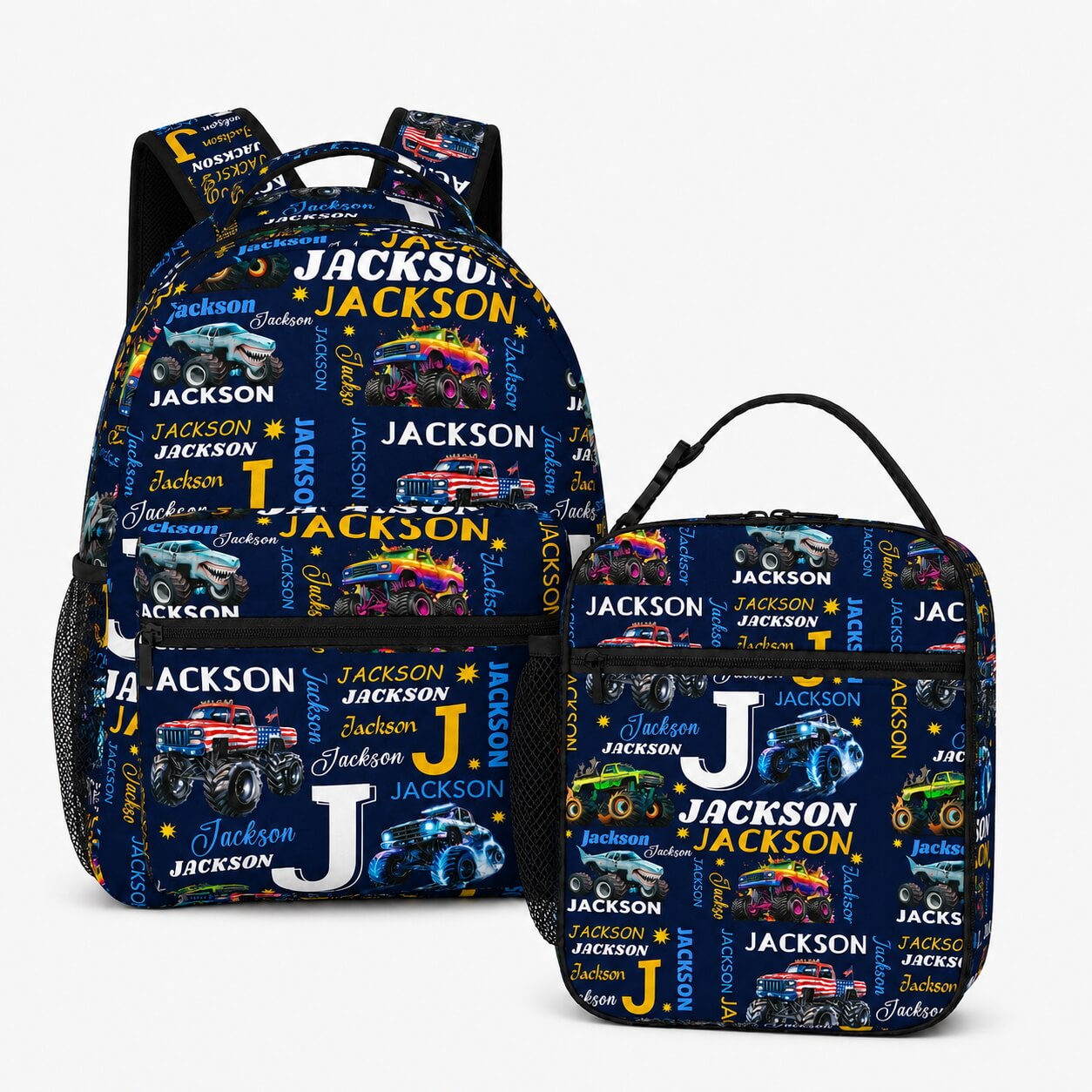 Monster Truck Kids Backpack