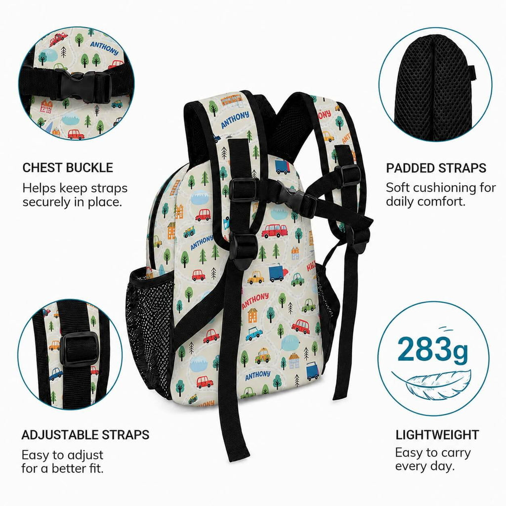 City Cars Kids Backpack