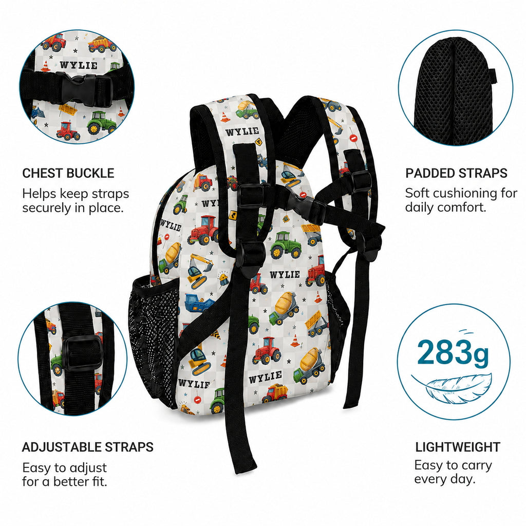 Construction Truck Kids Backpack