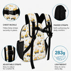 Easter Construction Trucks Kids Backpack
