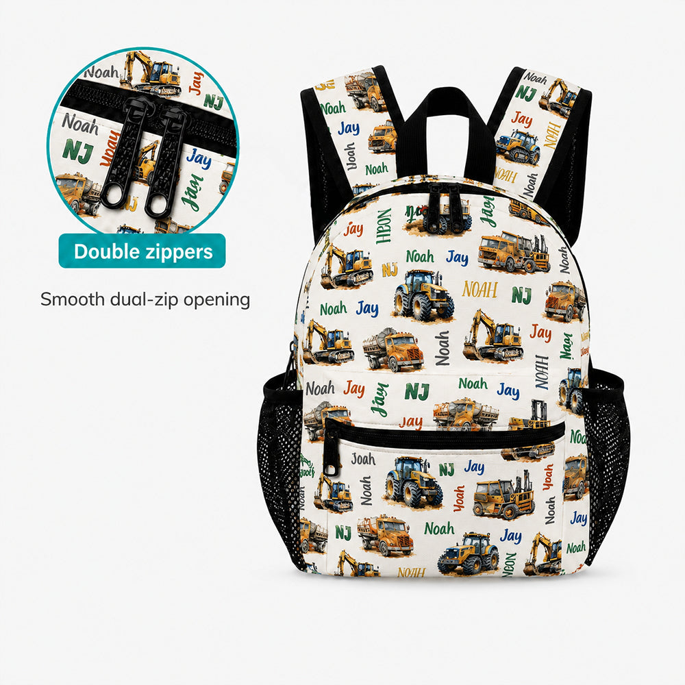 Construction Vehicle Kids Backpack