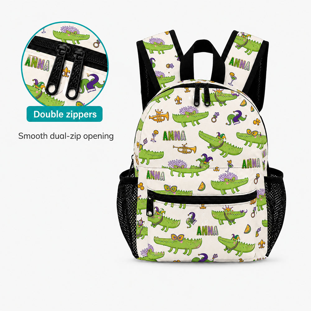 Crocodile Pattern Kids Backpack