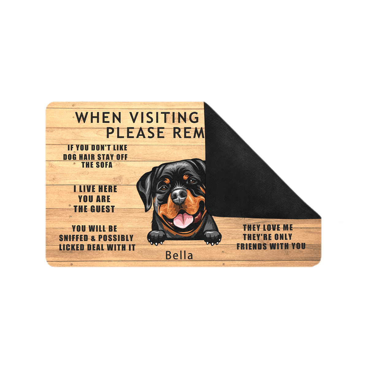 custom dog doormat