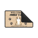 Welcome To XX'S House - Custom Cat Doormat