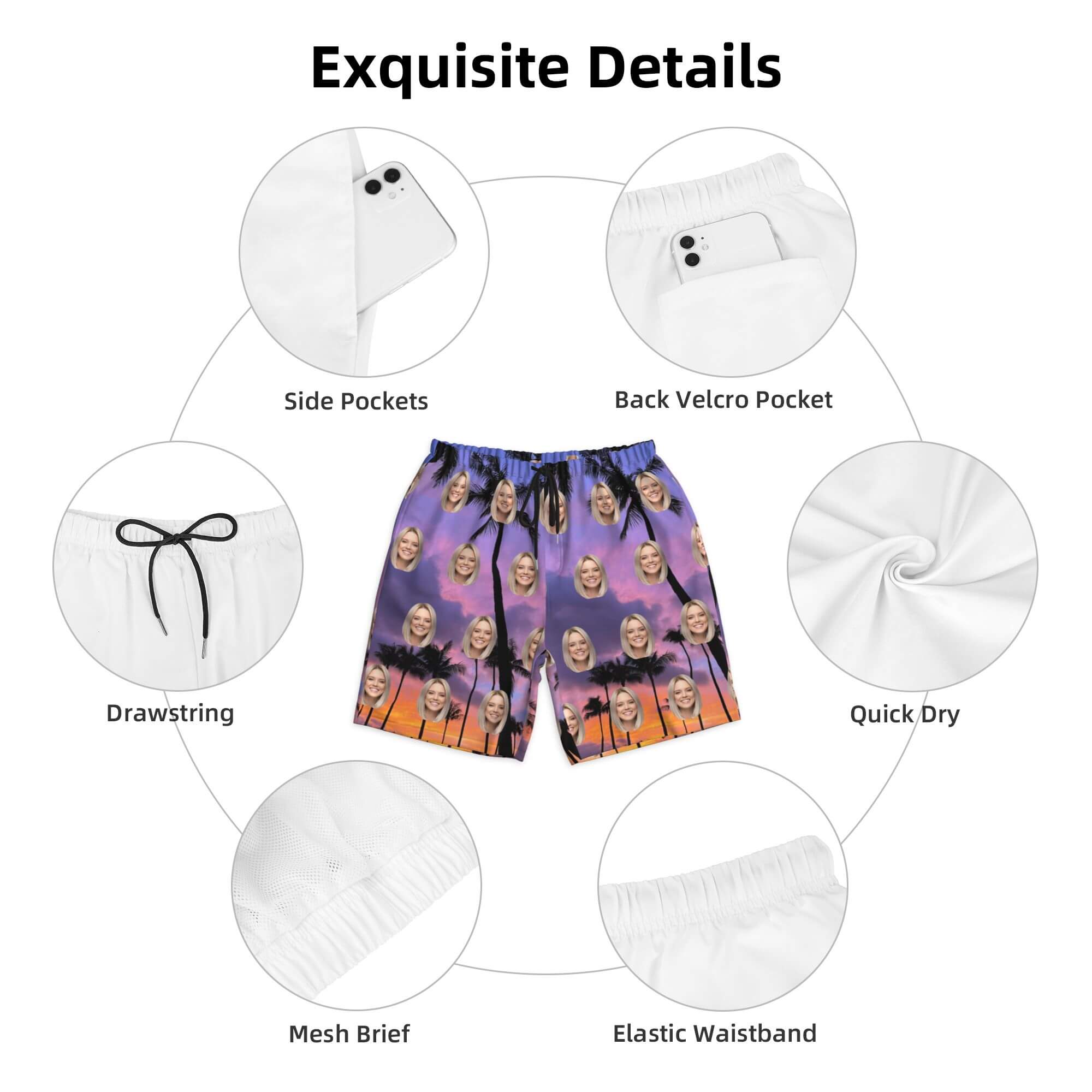 custom swimming trunks