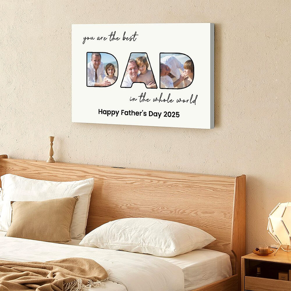 Personalized Father's Day Gift Canvas Art