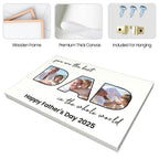 Personalized Father's Day Gift Canvas Art