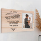 custom dad canvas