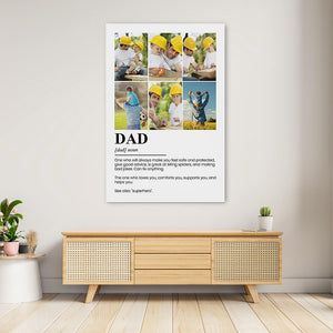 Personalized Papa Canvas Wall Art