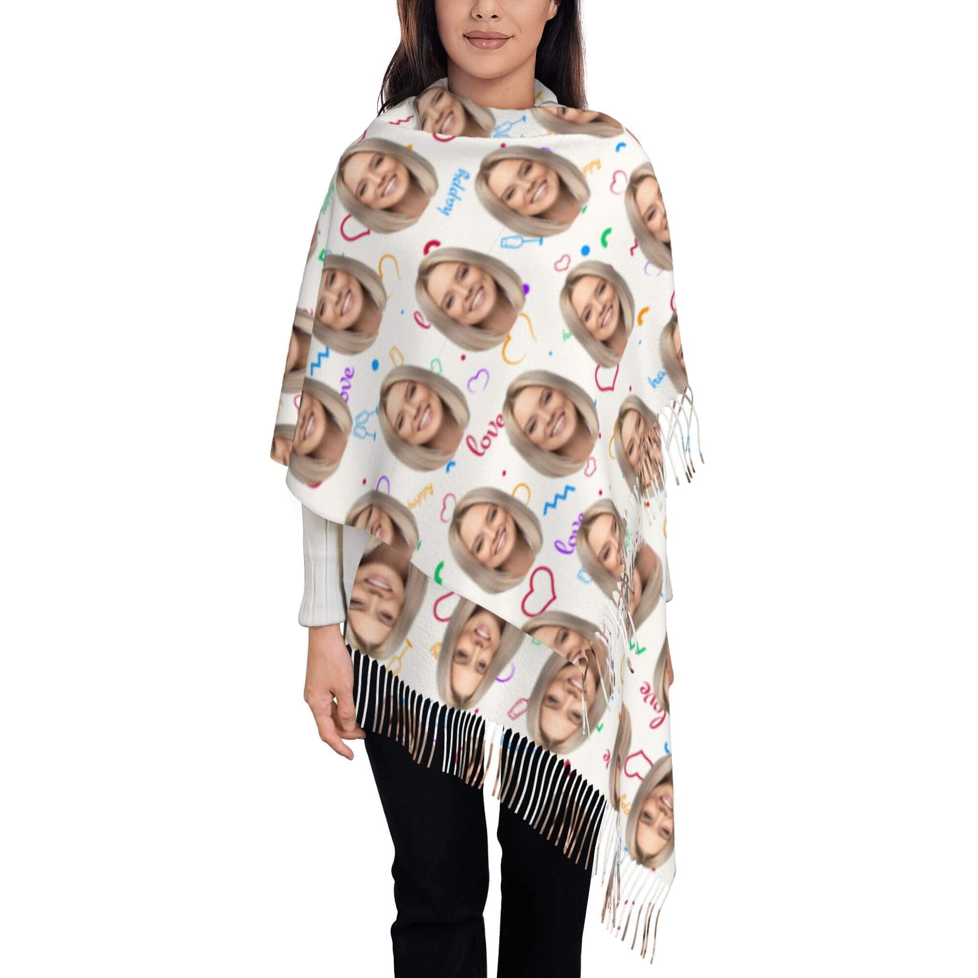 custom photo scarf