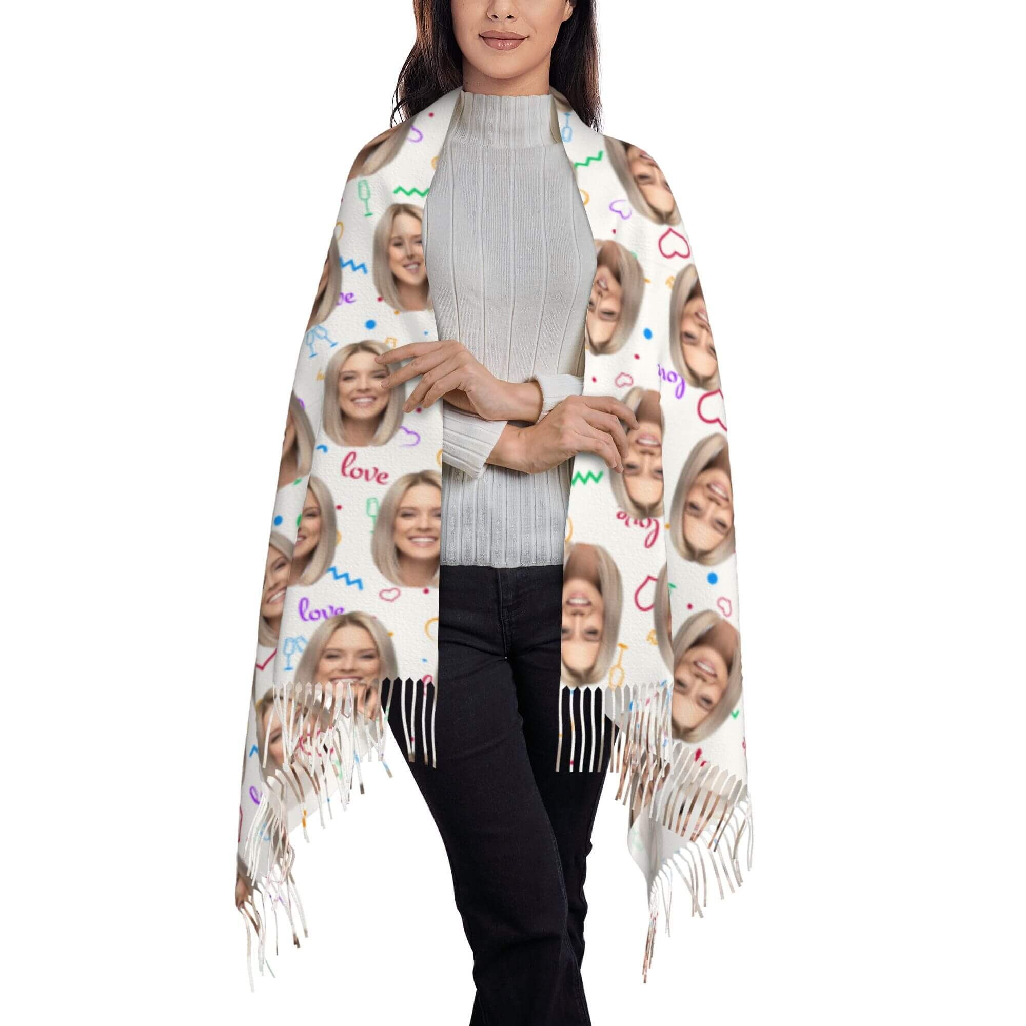 custom photo scarf