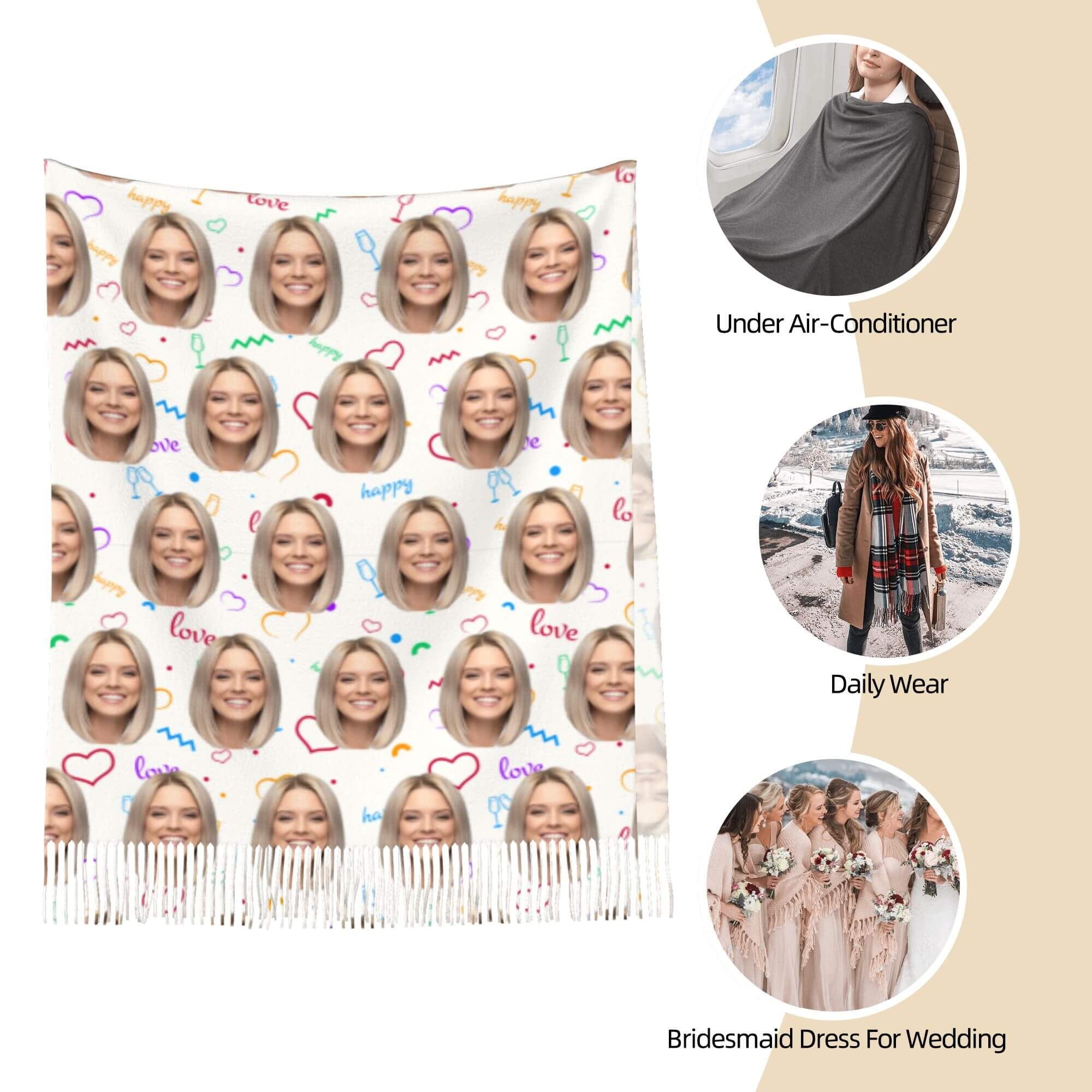 custom photo scarf