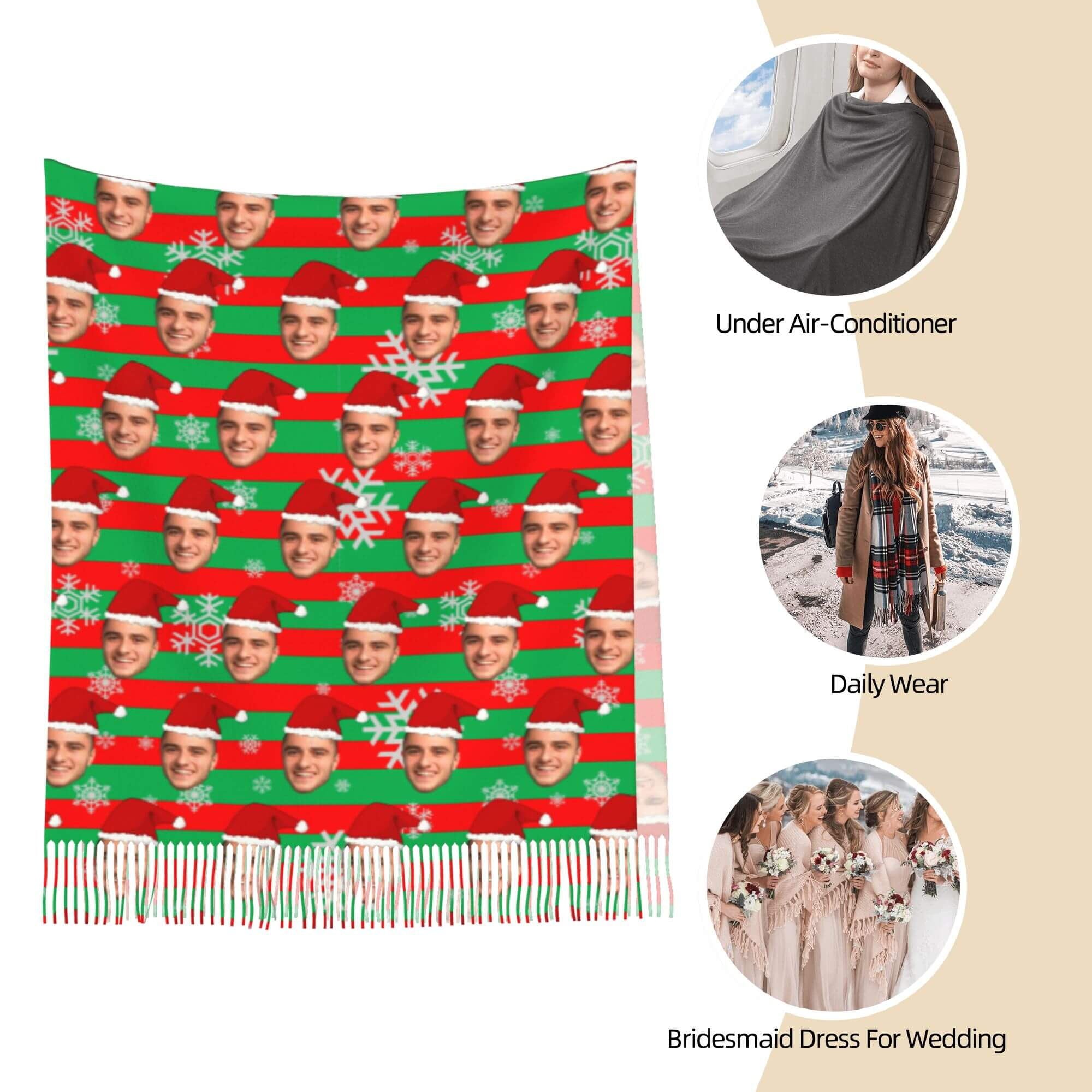 custom photo scarf