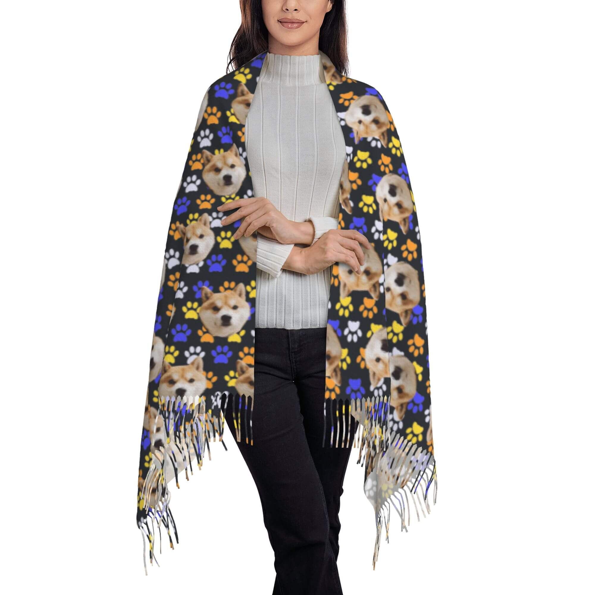 custom photo scarf