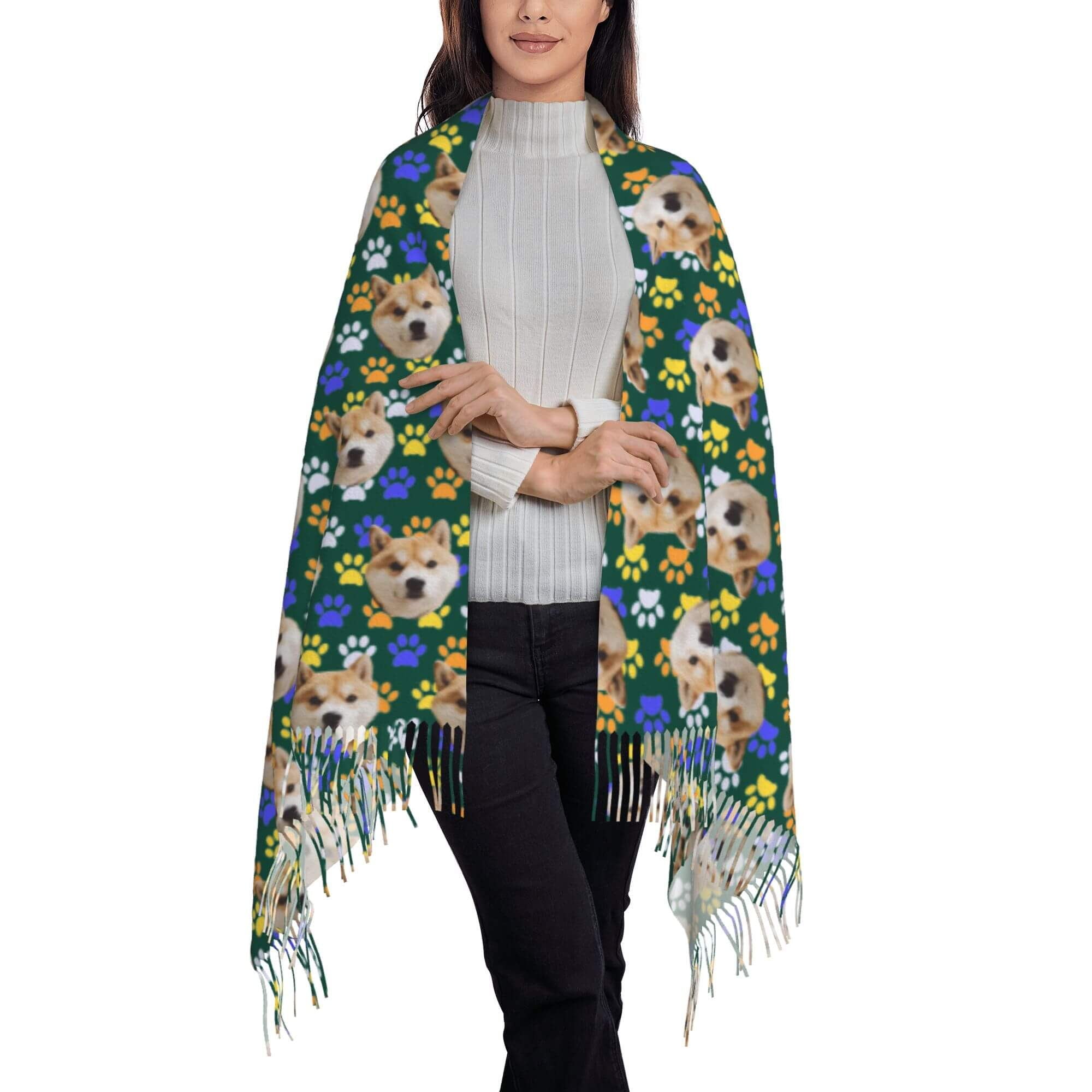 custom photo scarf