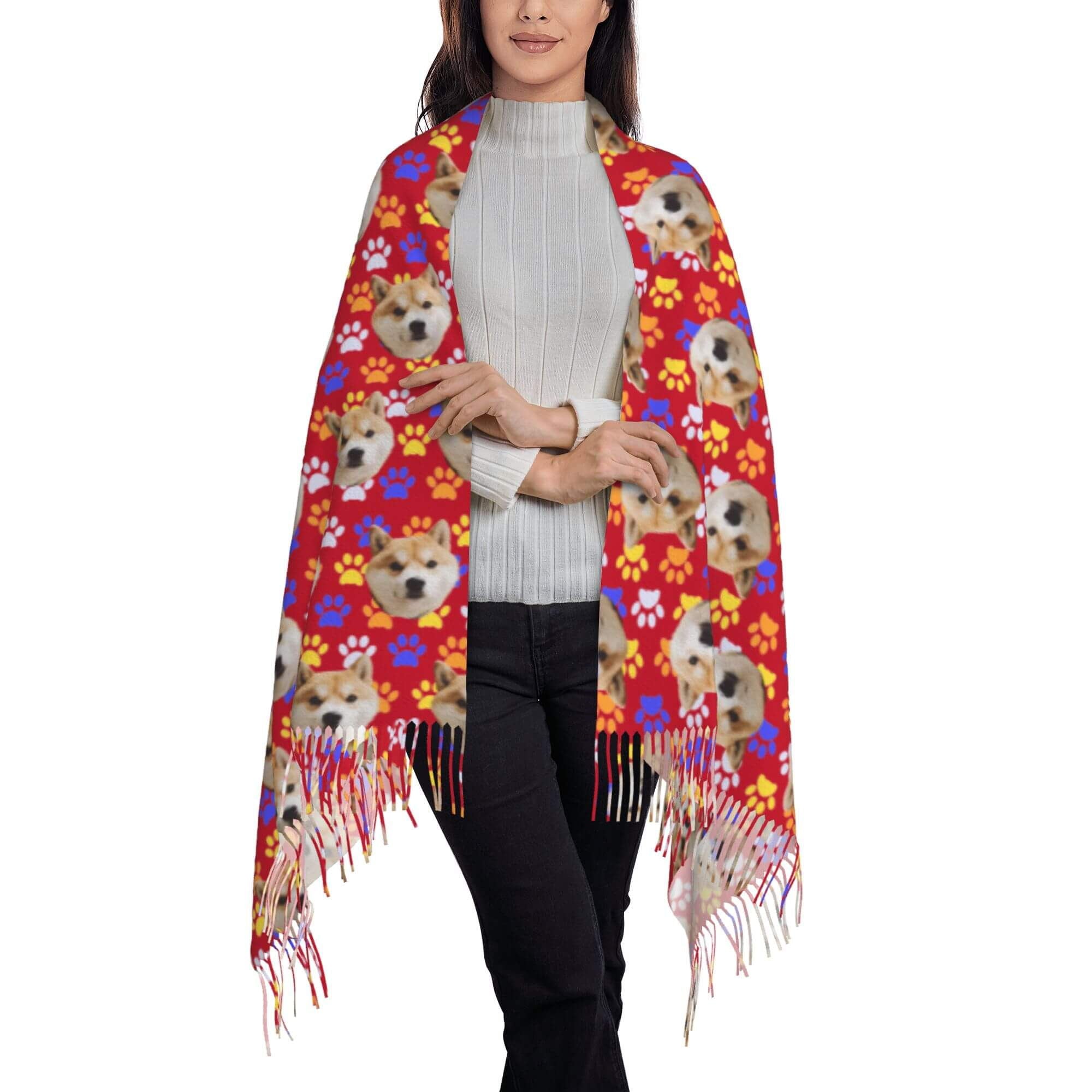 custom photo scarf